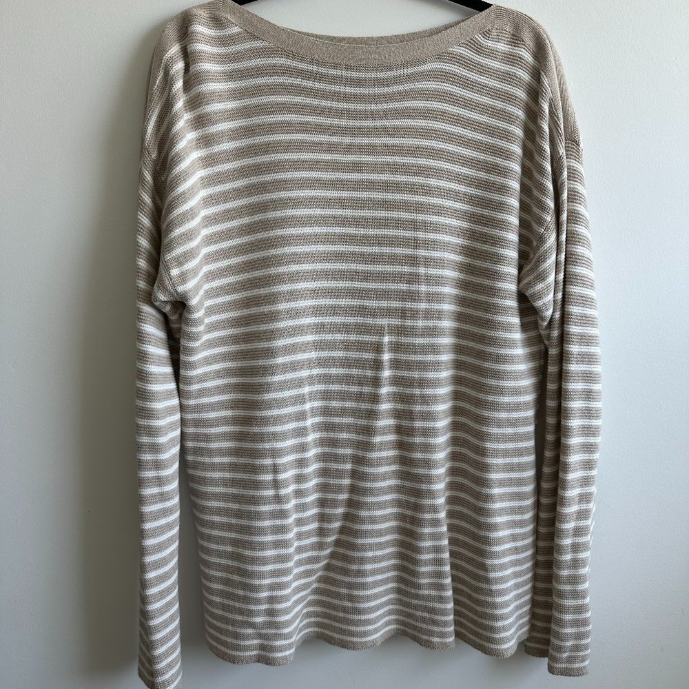 Vineyard Vines Long Sleeve 100% Cotton Long Sleeve Boatneck Sweater Size L